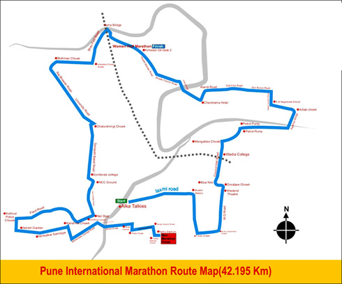 Pune International Marathon Route Map
