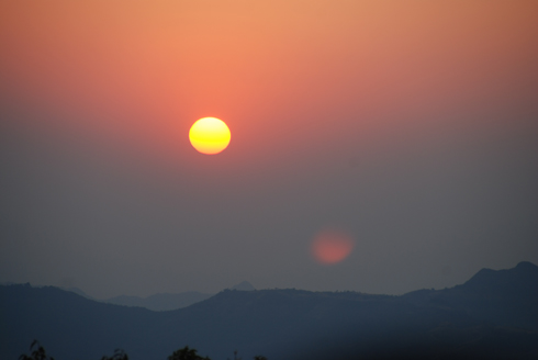 Sunset point in Mahabaleshwar