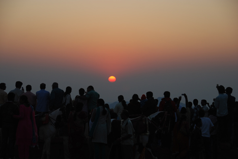 Sunset point in Mahabaleshwar