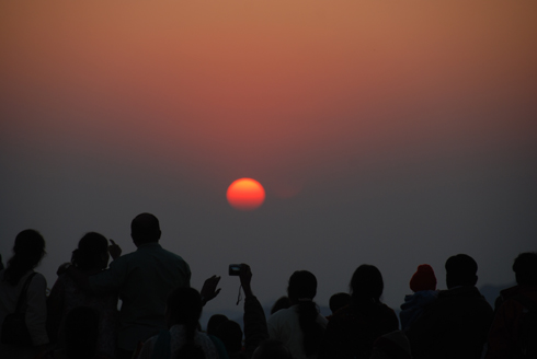 Sunset point in Mahabaleshwar