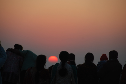 Sunset point in Mahabaleshwar